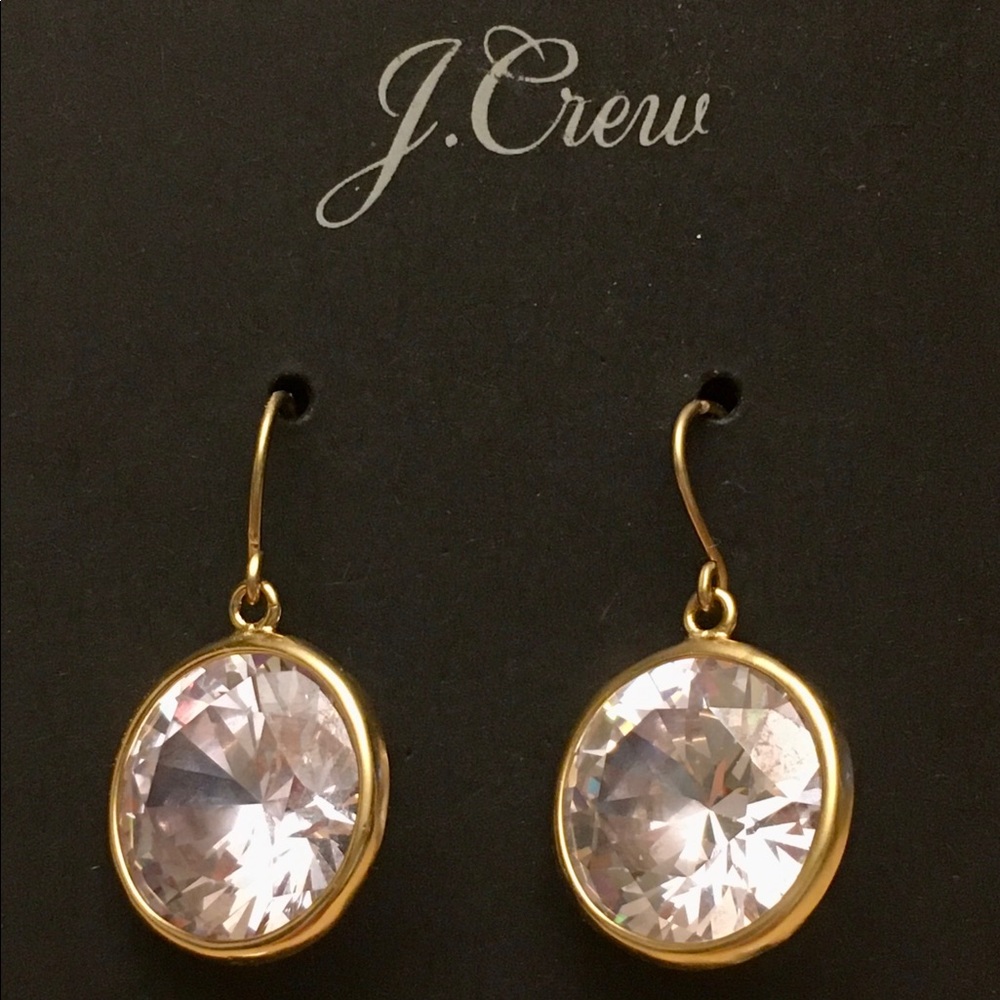 J.Crew Crystal Drop Earrings NWT